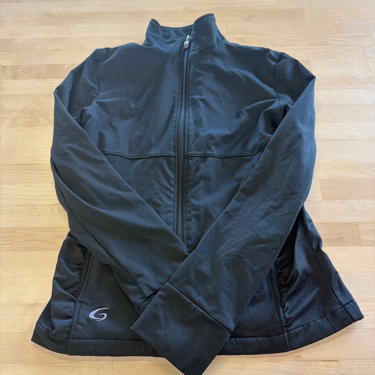 Size XS Black Polyester Spandex Preloved Athletic Jacket