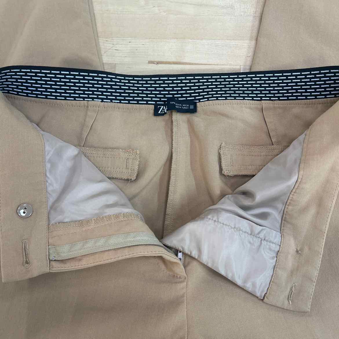 zara Size XL Tan Preloved Pants