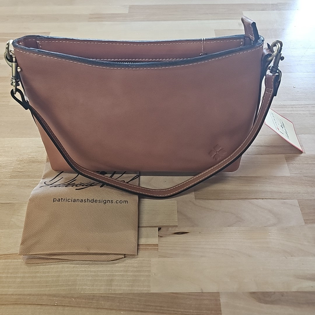 Patricia Nash Brown crossbody Leather New Handbag