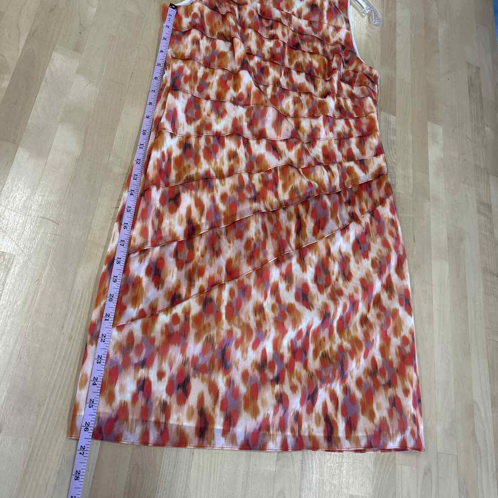 Ann Taylor Size 8P Orange/Red Preloved Dress