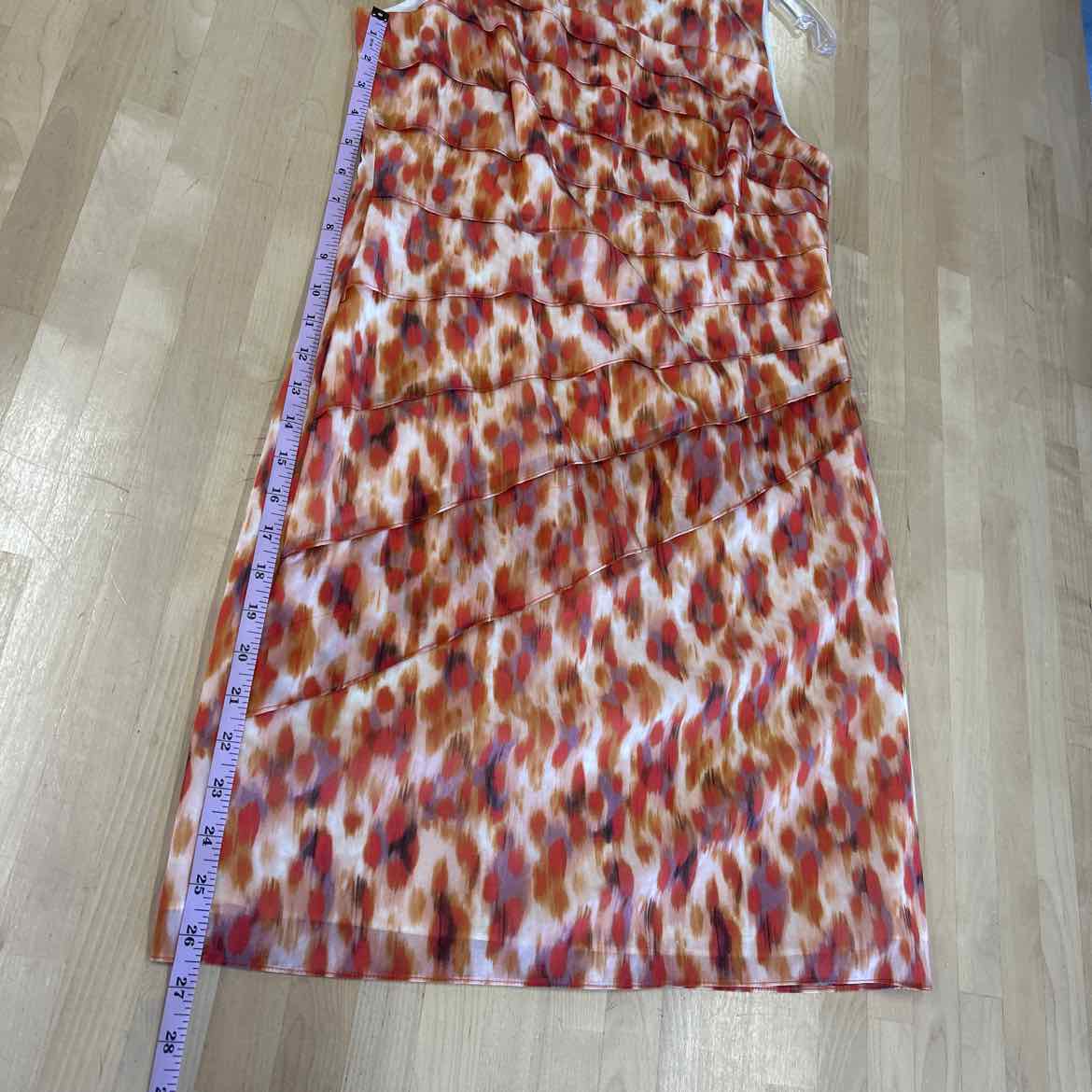 Ann Taylor Size 8P Orange/Red Preloved Dress