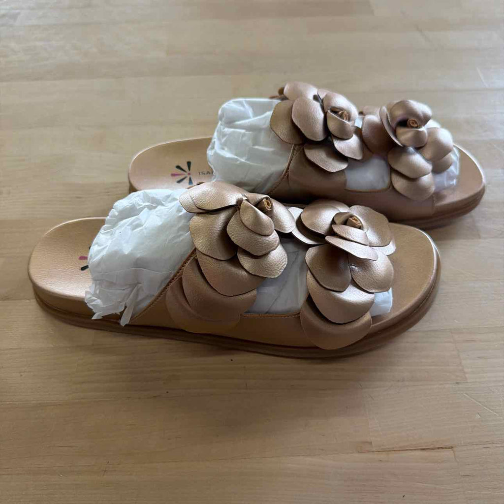Isaac Mizrahi Size 10 Gold New Sandals
