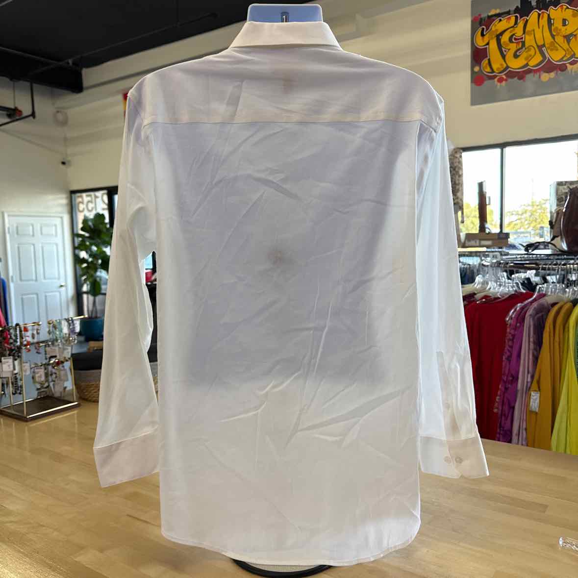 Alfani Men's Athletic Fit Twill Stretch Dress Shirt