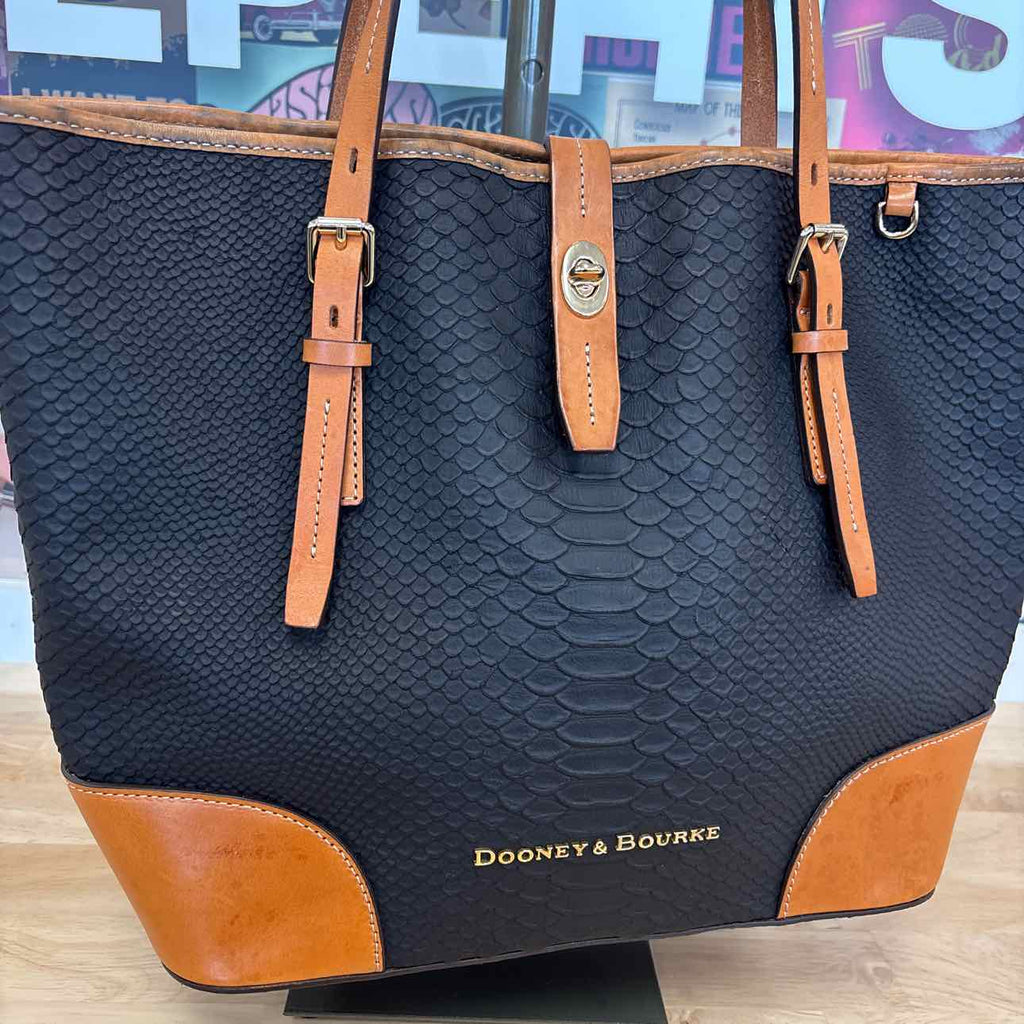 Dooney & Bourke Black & Brown Leather Totes