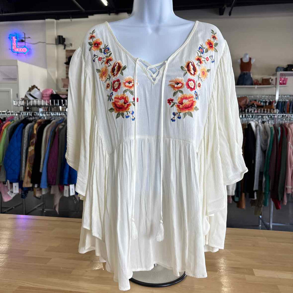 Forever 21 Size ox White Blouse