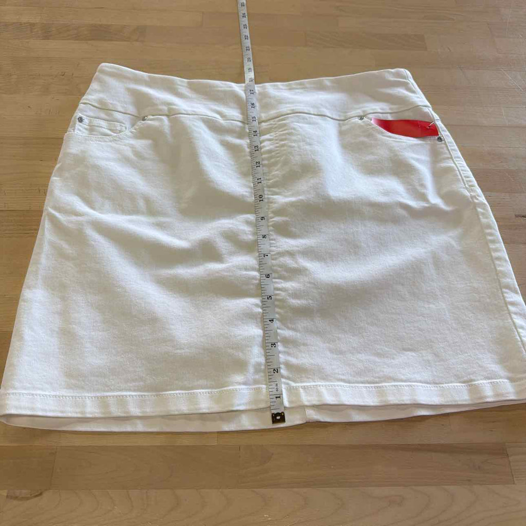 S.C. & Co. Size L White Denim Preloved Skorts