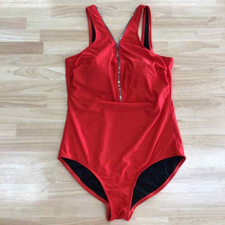 Swimsuits For All Size 14 Red Swimsuit