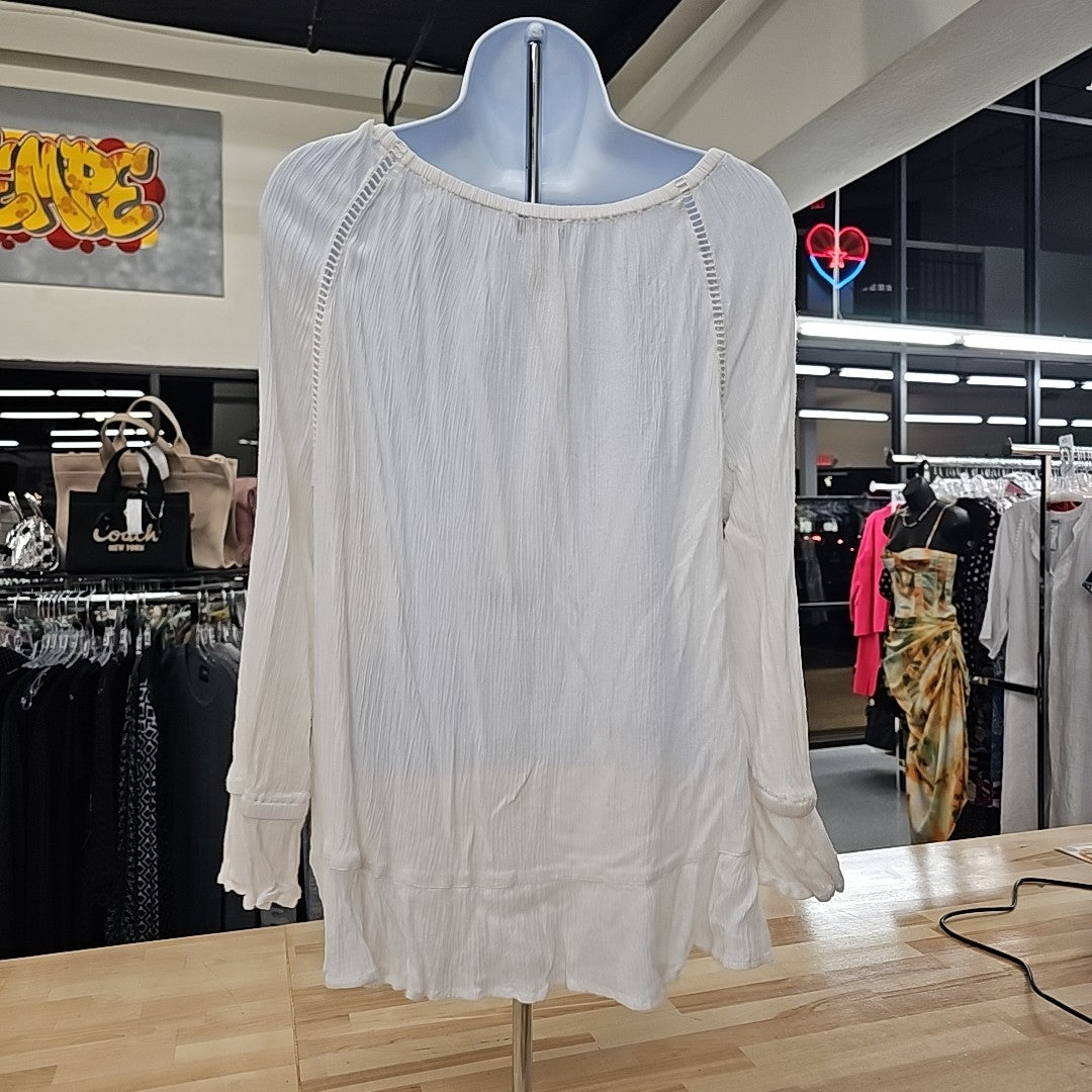 International Concepts Size XL Heather Gray Blouse