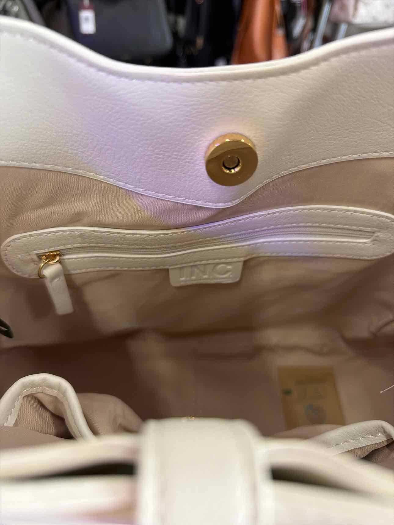 INC White Handbag