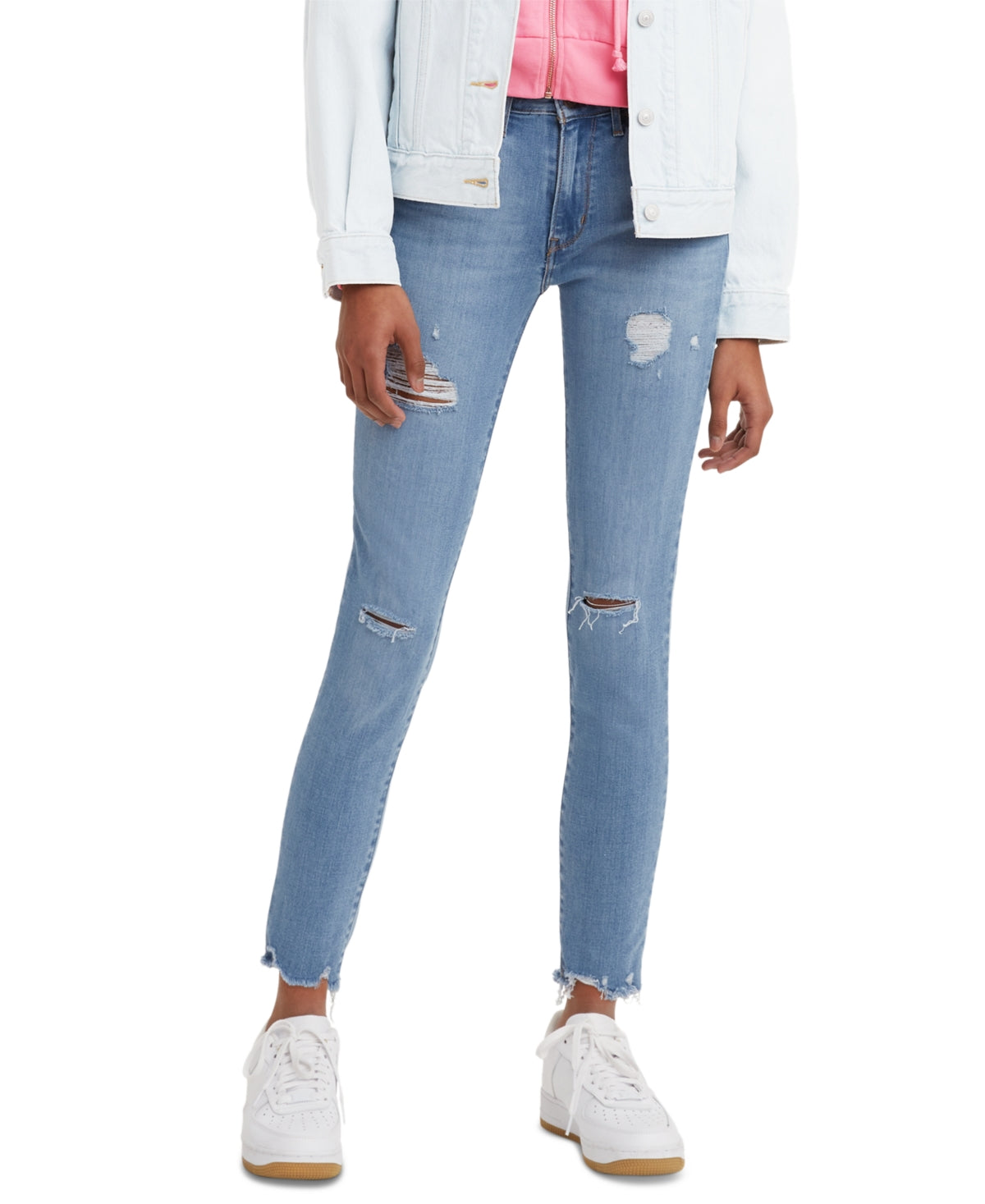 Levi's Size 24 721-High Rise Skinny-Jeans Medium Blue