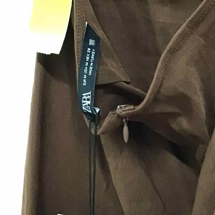 zara Size M Brown New Dress