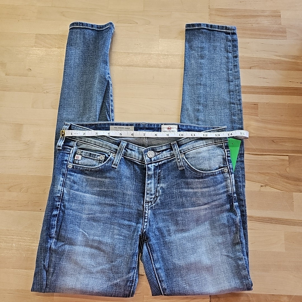 Adriano Goldschmied The Legging Ankle Size 25 Blue Denim Preloved Jeans