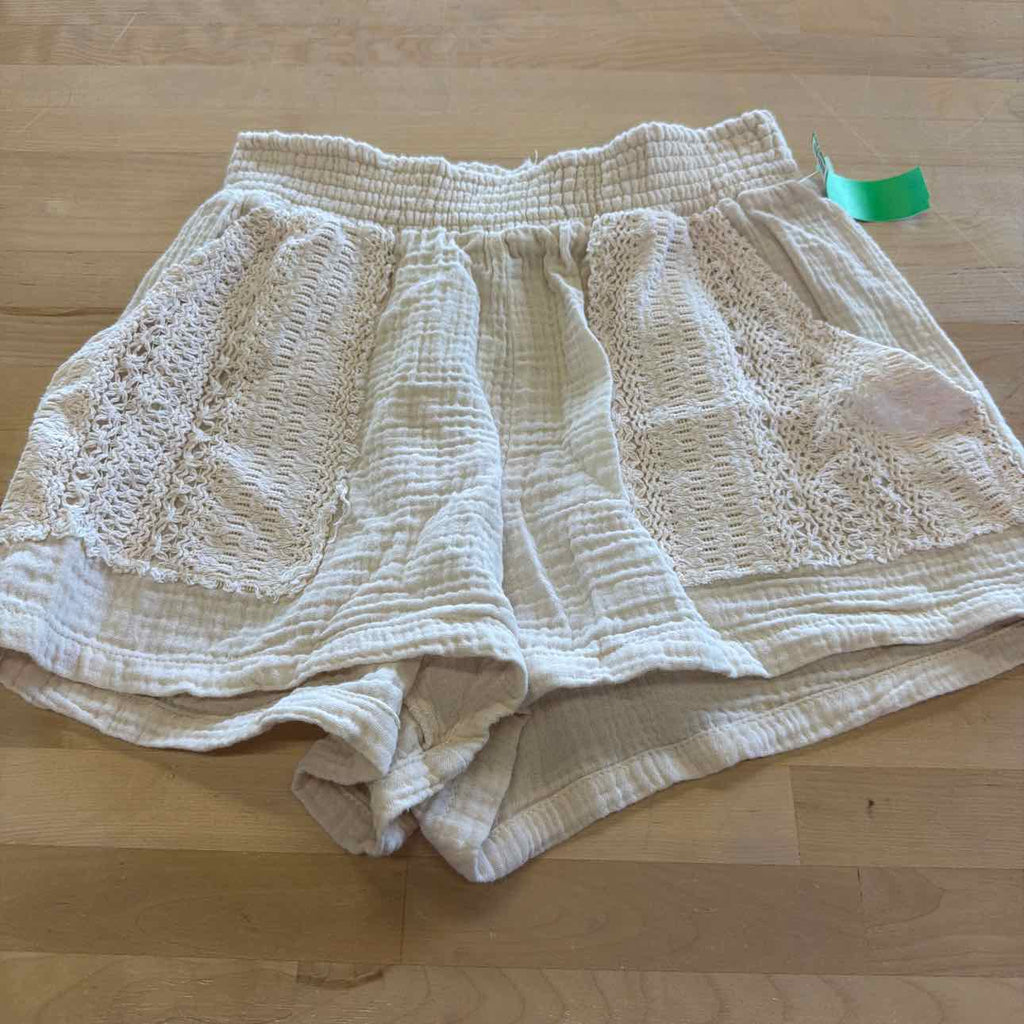 Ocean Drive Women Size M Cream Preloved Shorts