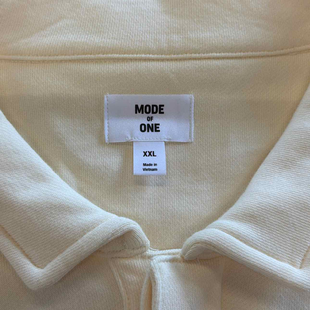 Mode Of One Size XXL Cream New MENS Polo