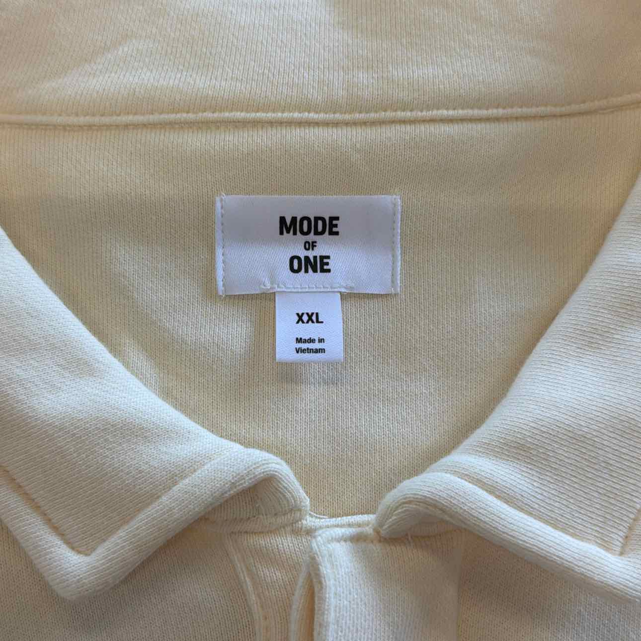 Mode Of One Size XXL Cream New MENS Polo