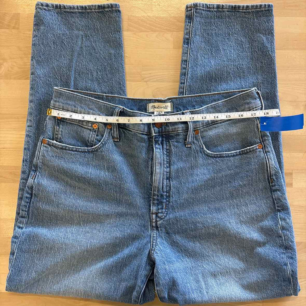 Madewell Size 12/31 Medium BlueWash Relaxed fit Jeans