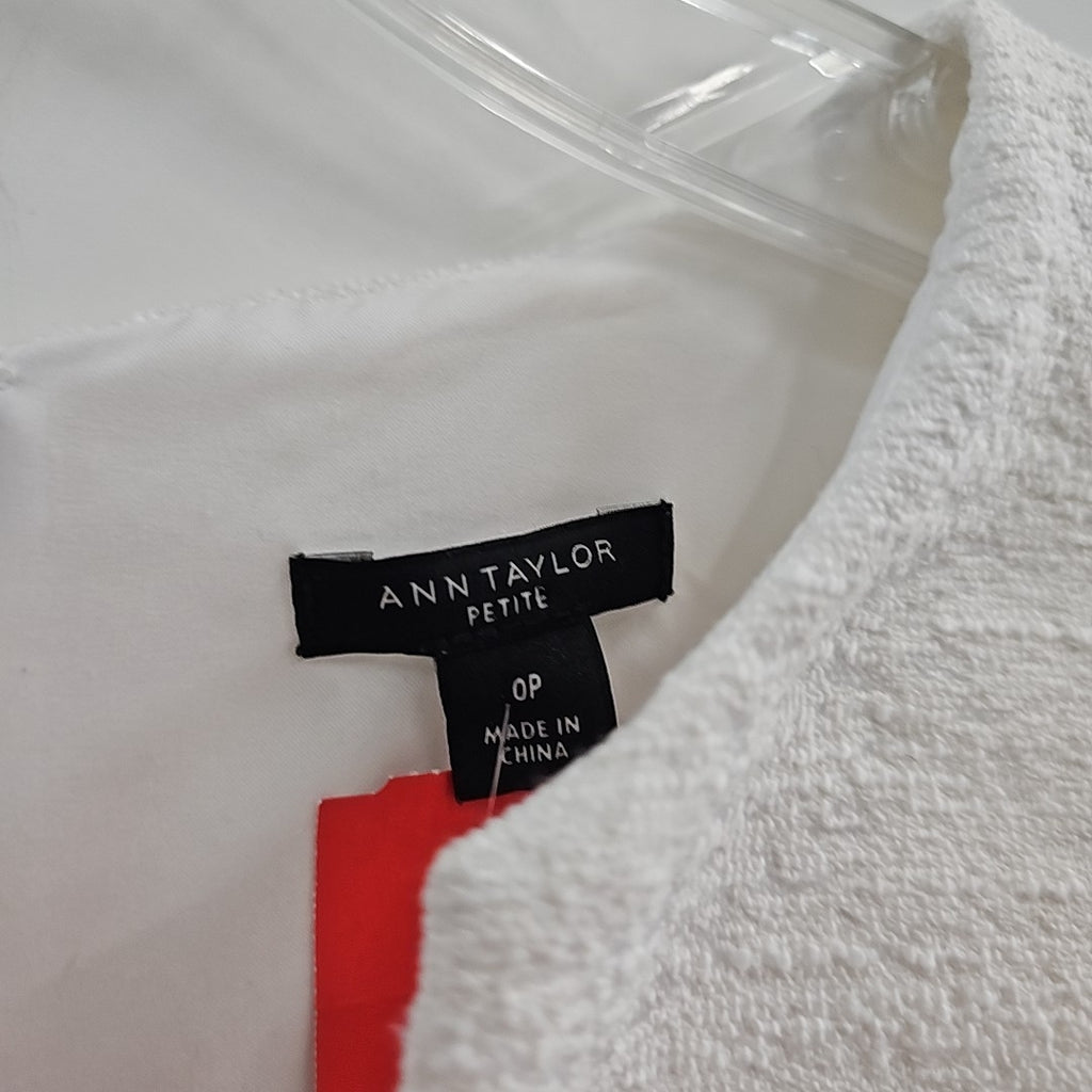 Ann Taylor Size 0P White Preloved Dress