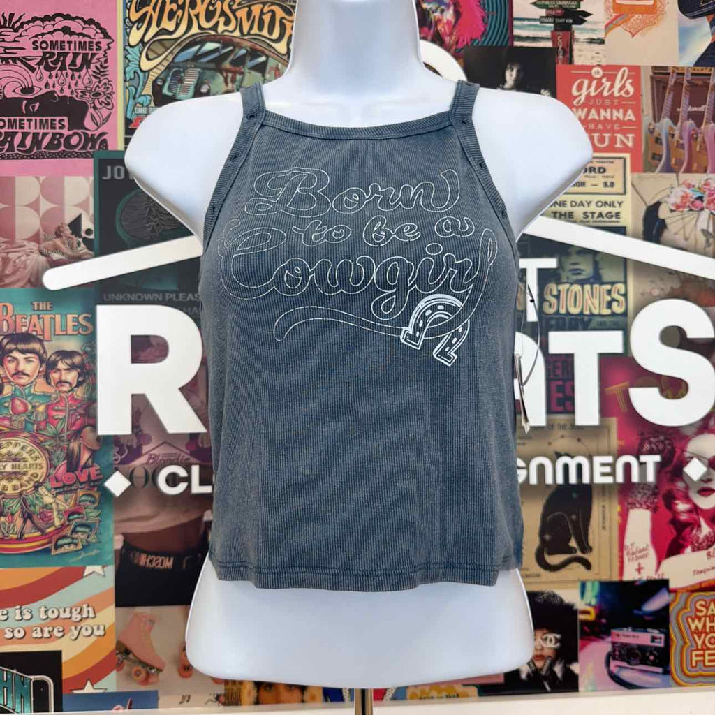 Love Tribe Size S Born to Be a Cowgirl Graphic Tank Top