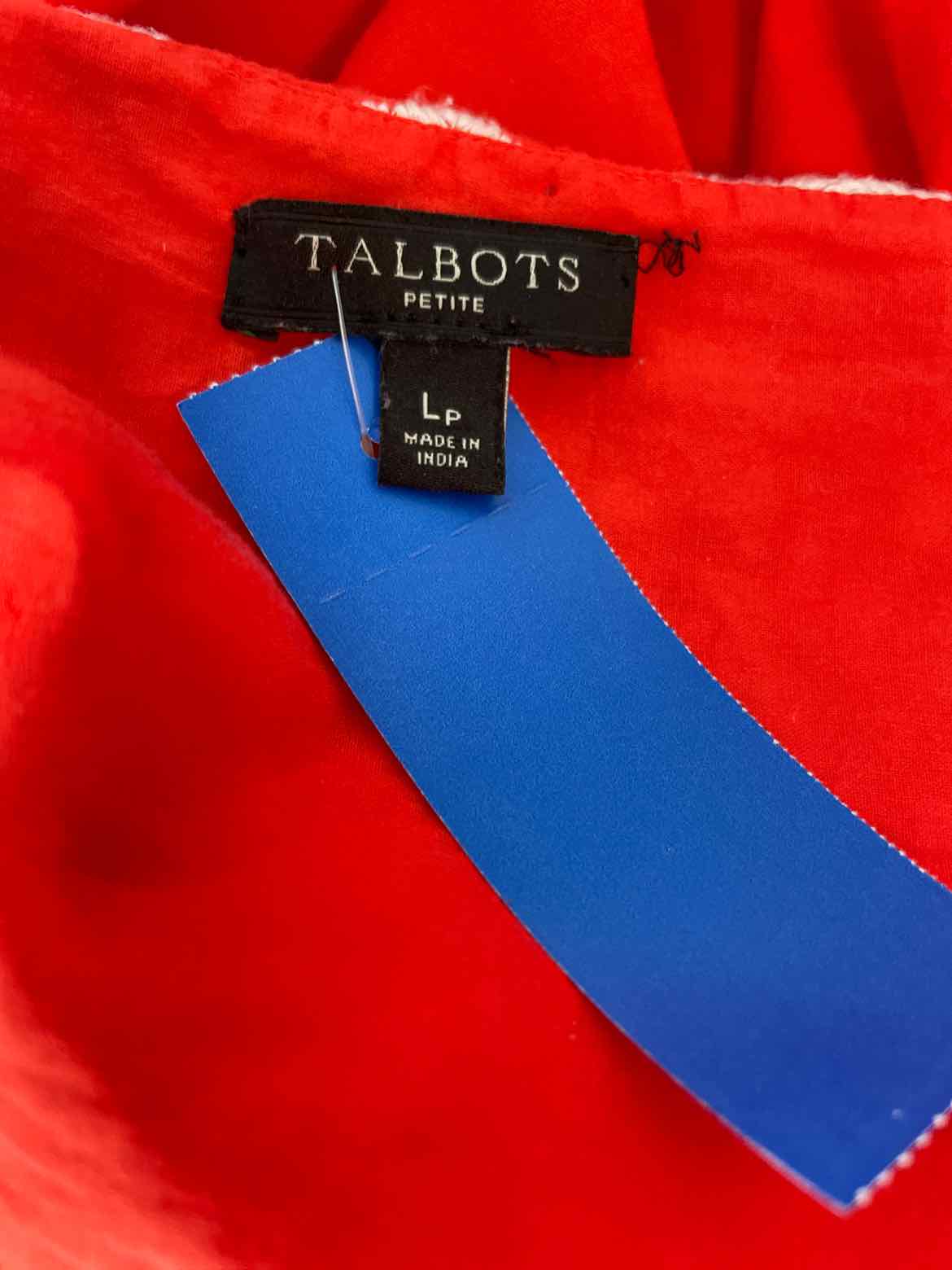 Talbots Size LP Orange Sleeveless