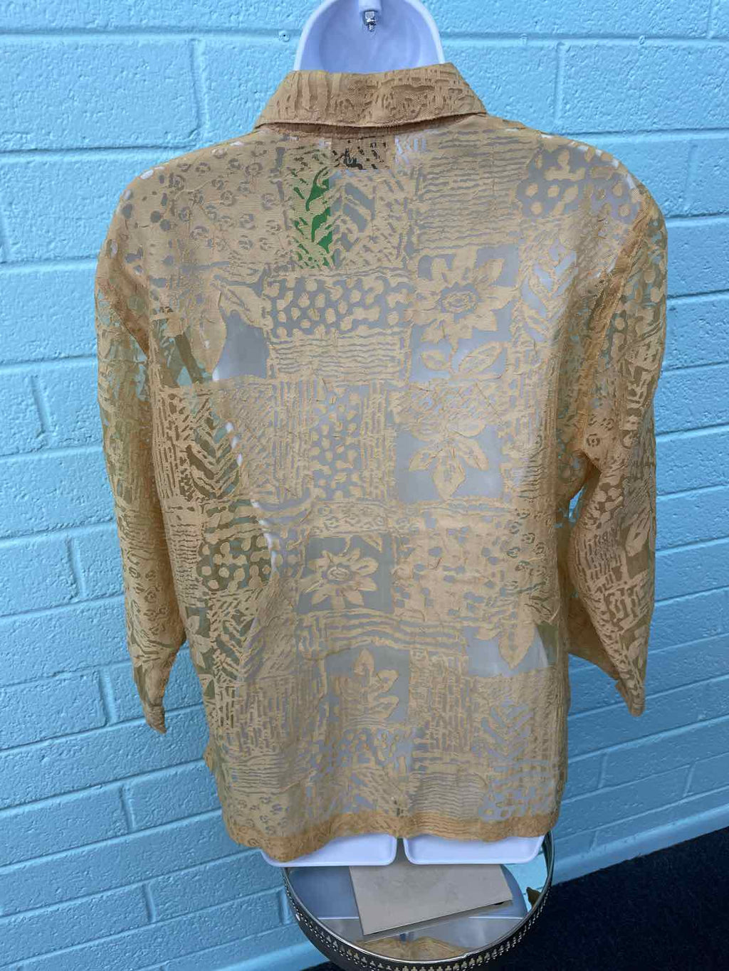 Chico's Size 1 Mustard Blouse