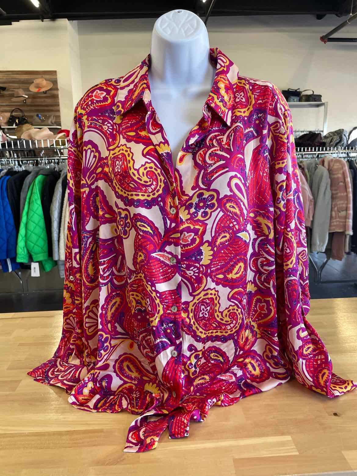 Haver Size XL Multi-Color Button Down Shirt