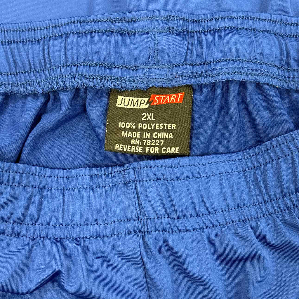 Jump Start Size 2XL Blue MENS Athletic Shorts