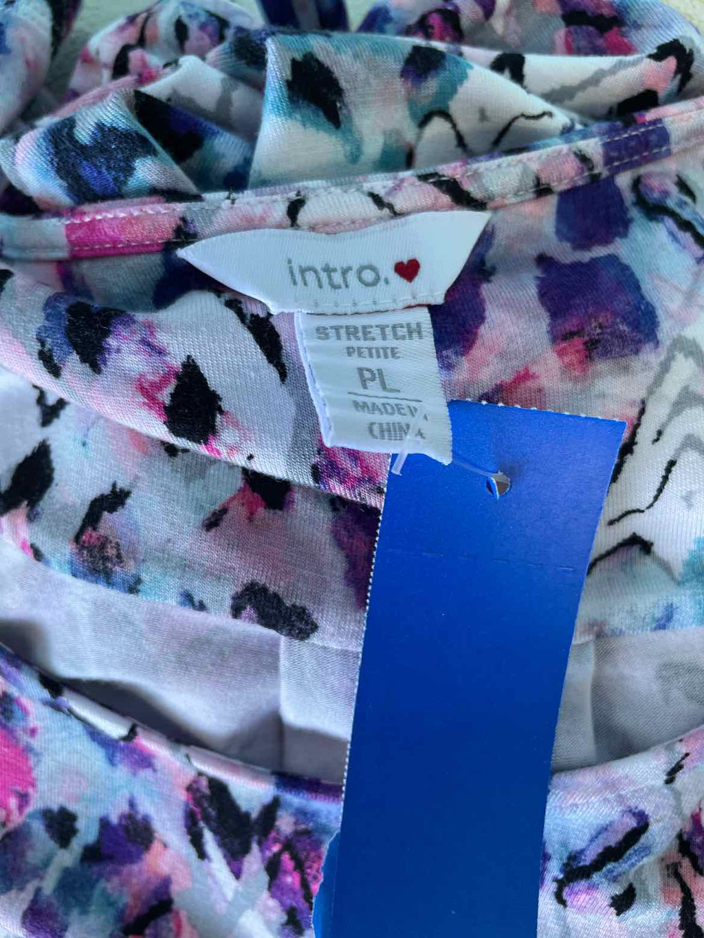 Intro Size PL Purple/pink Knit Top