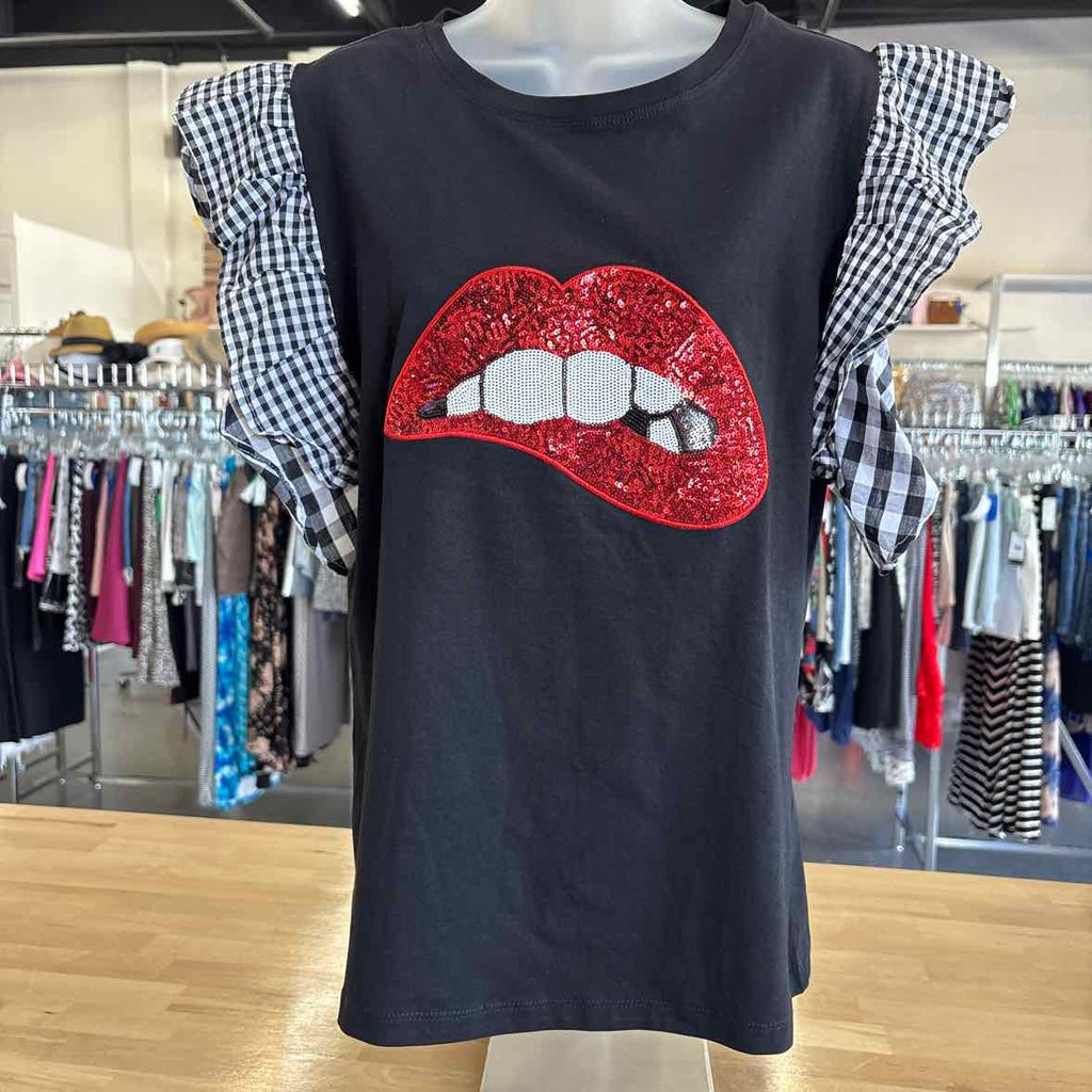 In2You Size L Black Blouse