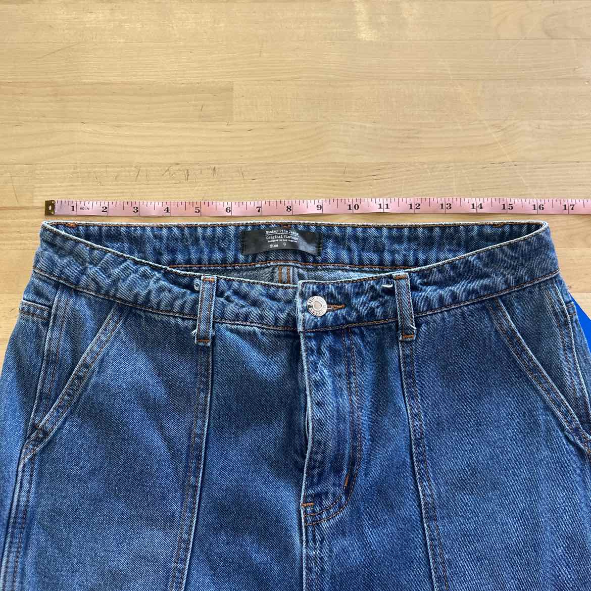 Monkey Ride Size 9 Blue Denim Preloved Jeans