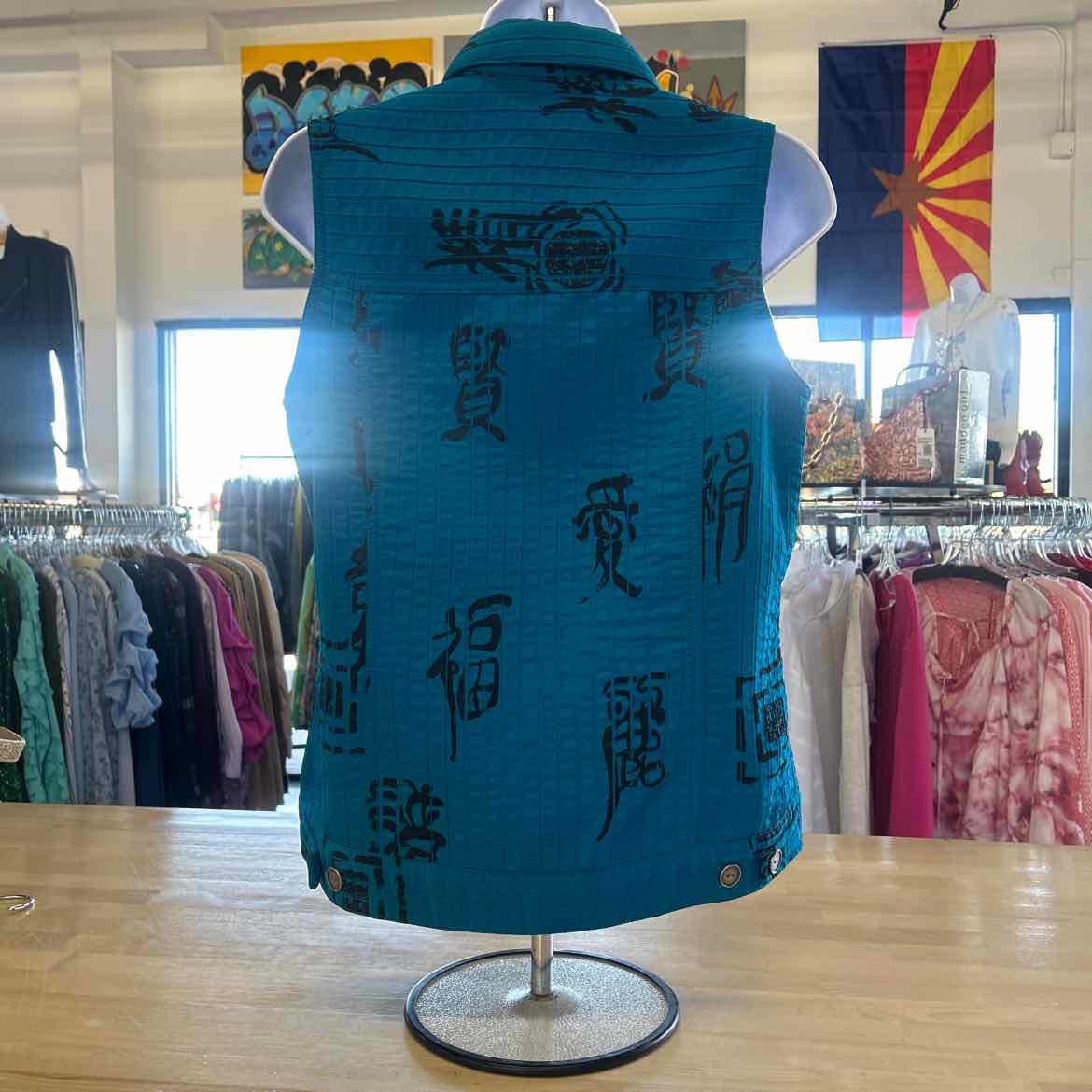 Chico's Size 0 Blue Used Vest