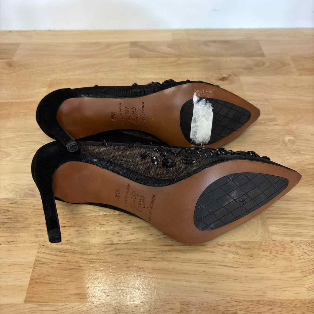Donald J Pliner Size 8.5 Black Preloved Pumps