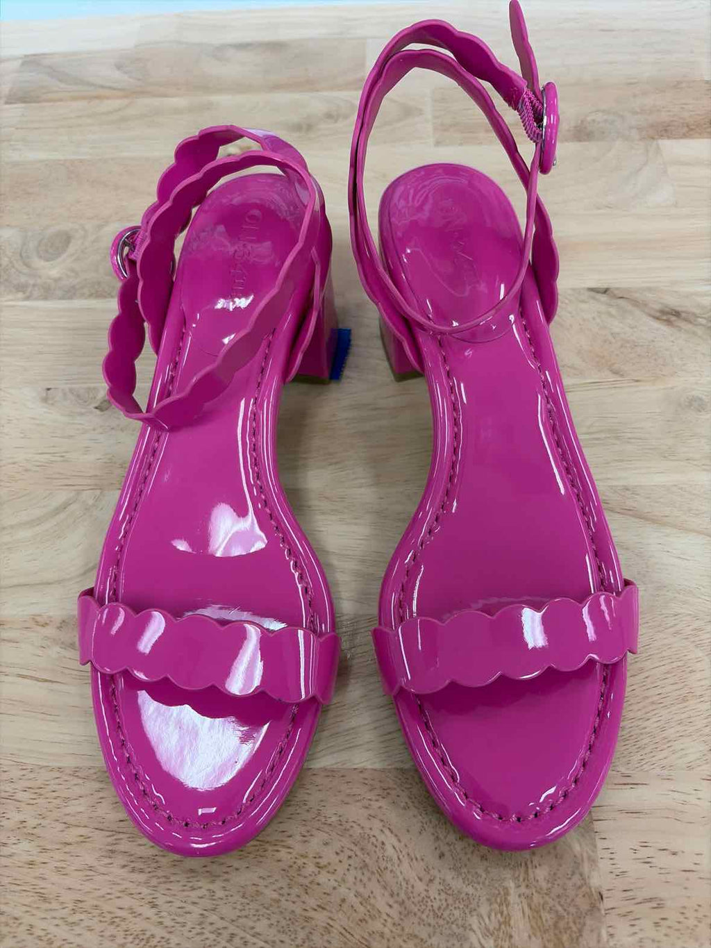 On 34th Size 8 On 34th Women's Pathina Scalloped Block Heel Sandals
