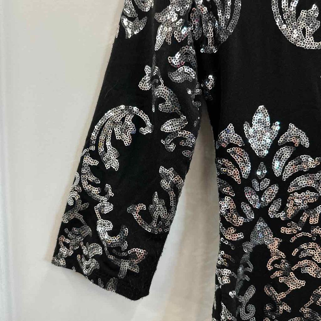 B Darlin Size 5/6 Black & Silver Dress