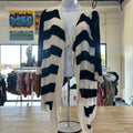 INC Size M Black/White Rayon Preloved Cardigan