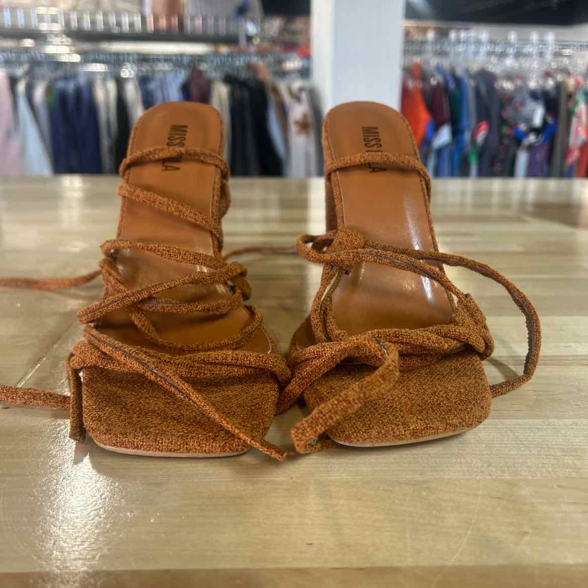 Misslola Size 9 Brown Preloved Heels