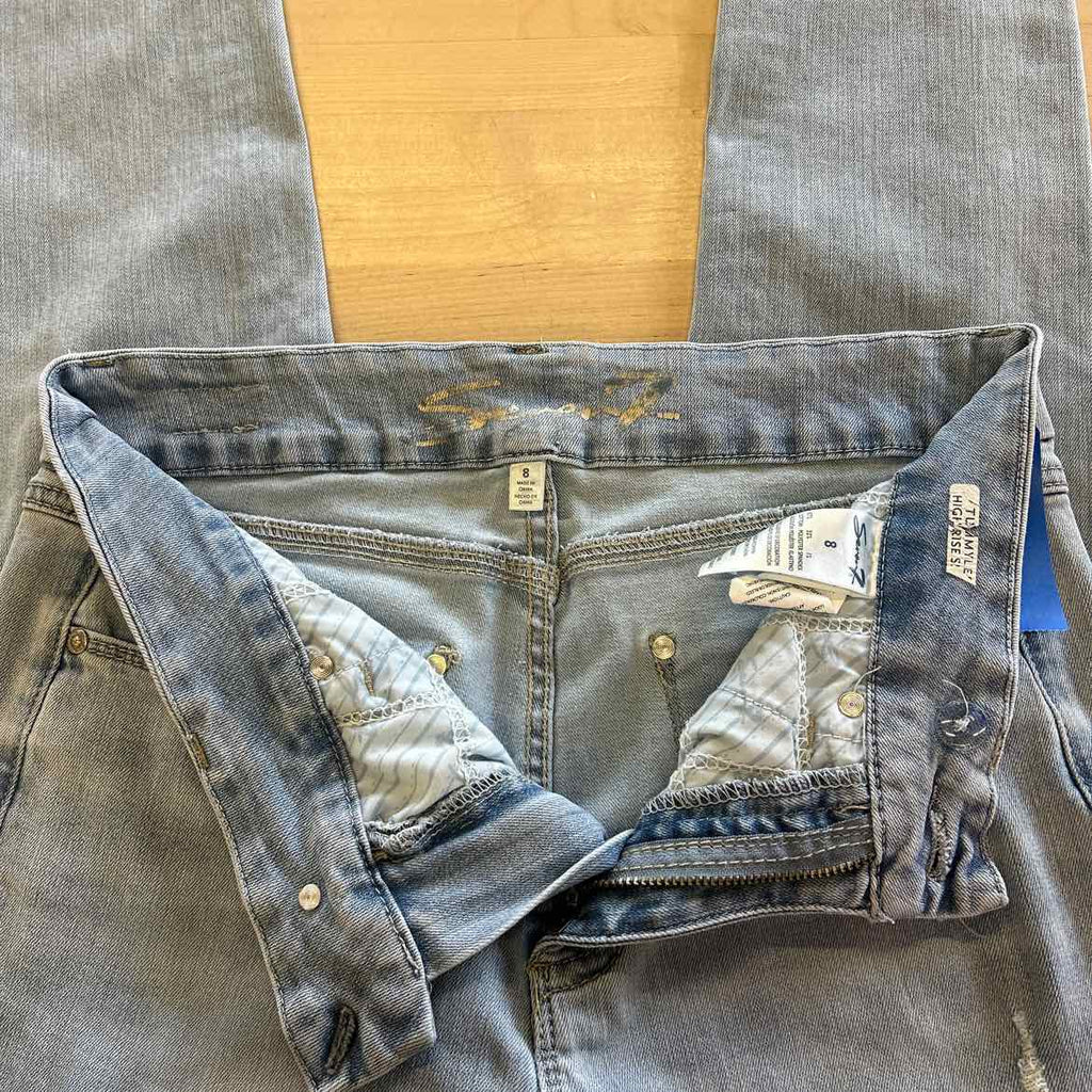 Seven 7 Size 8 Blue Denim Preloved Jeans
