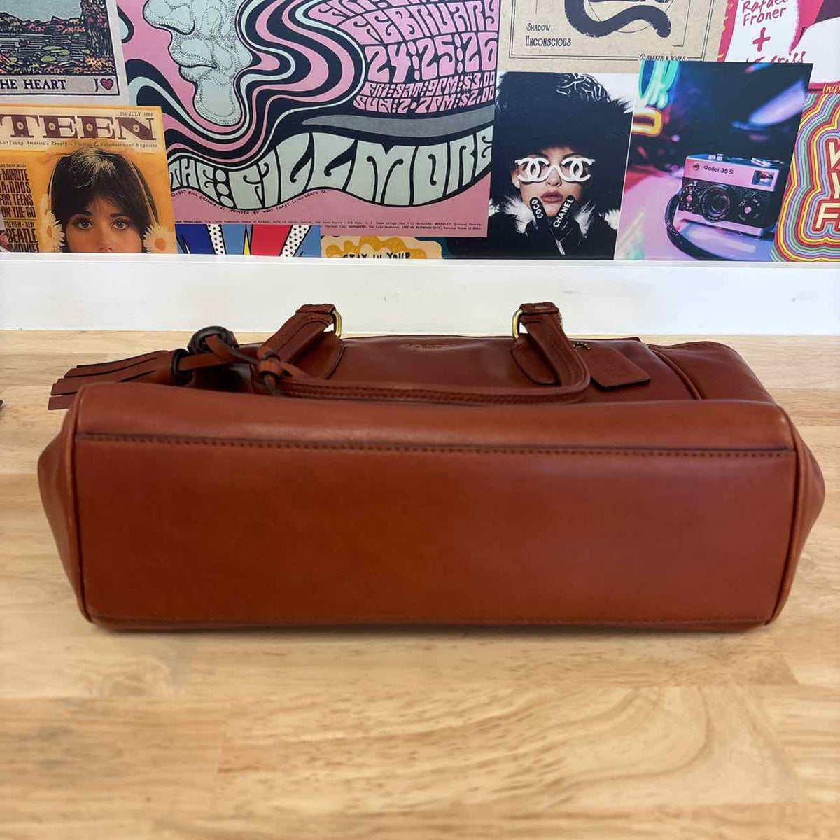 Coach Brown Leather Preloved Handbag