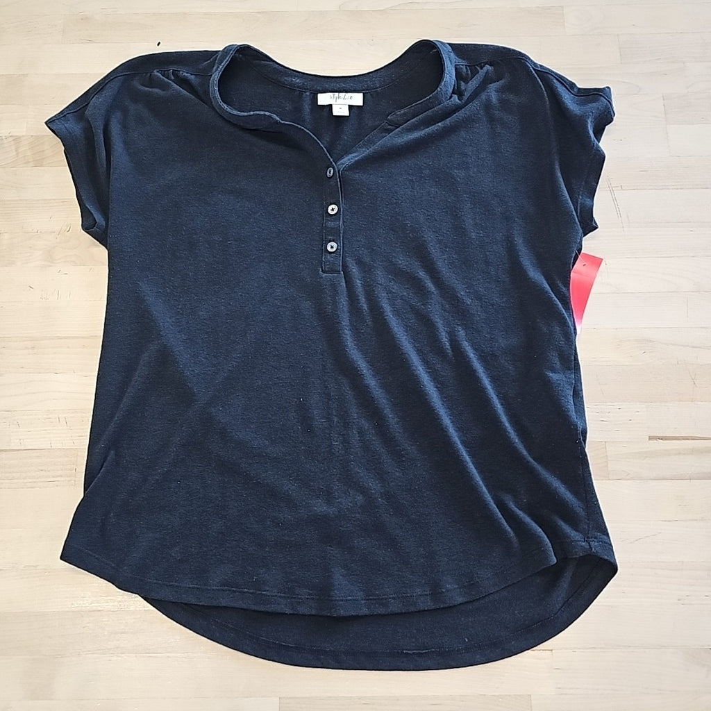 Style & Co. Size M Gray Preloved T-shirt
