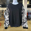 Adore Size M Black White Preloved Blouse LS