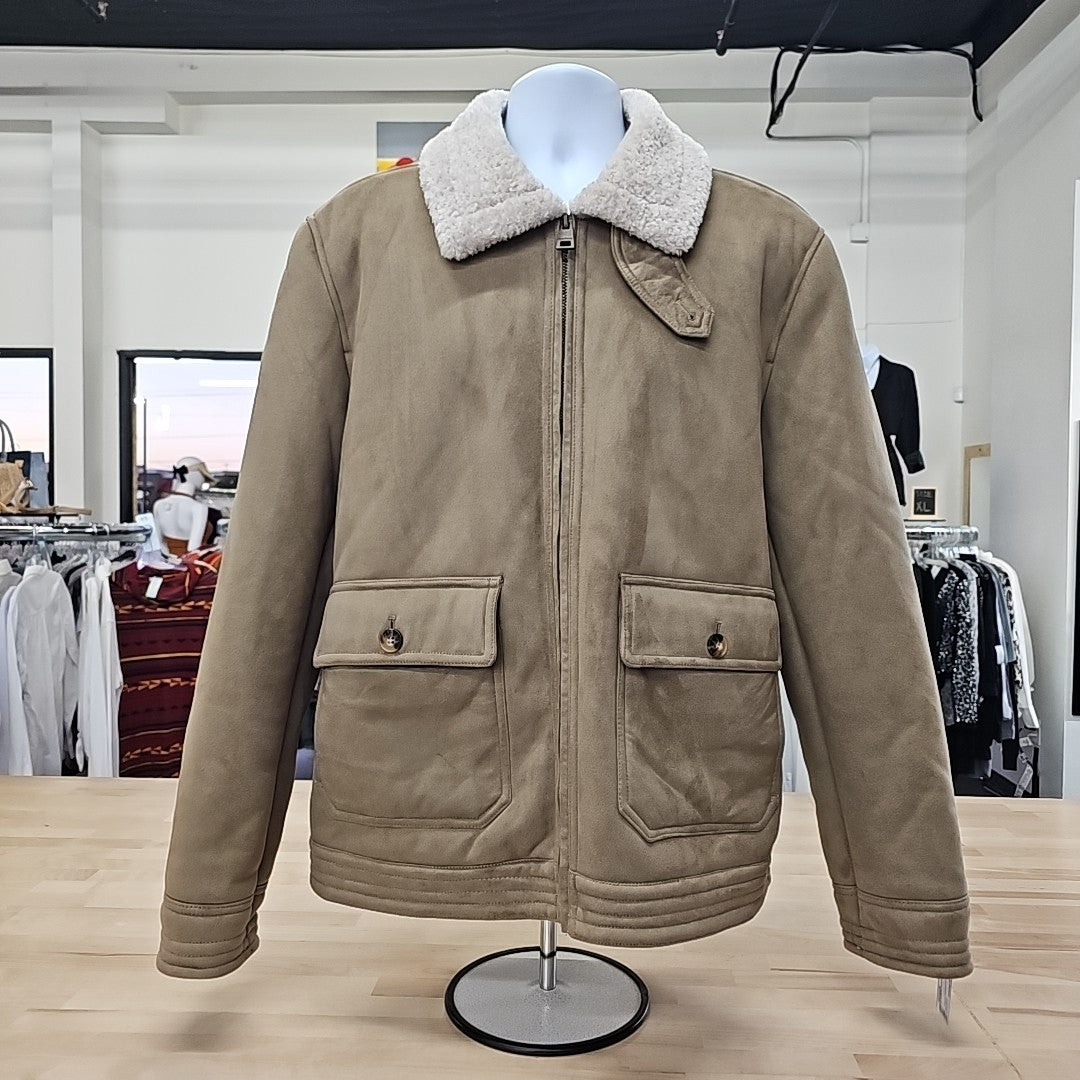 Male Club Room Men's Size L Tan MENS Jacket