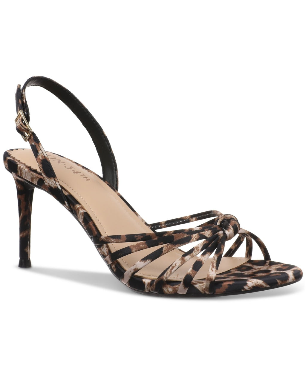 On 34th Size 7 Black Brown Lauuritaa Dress Sandals - Leopard