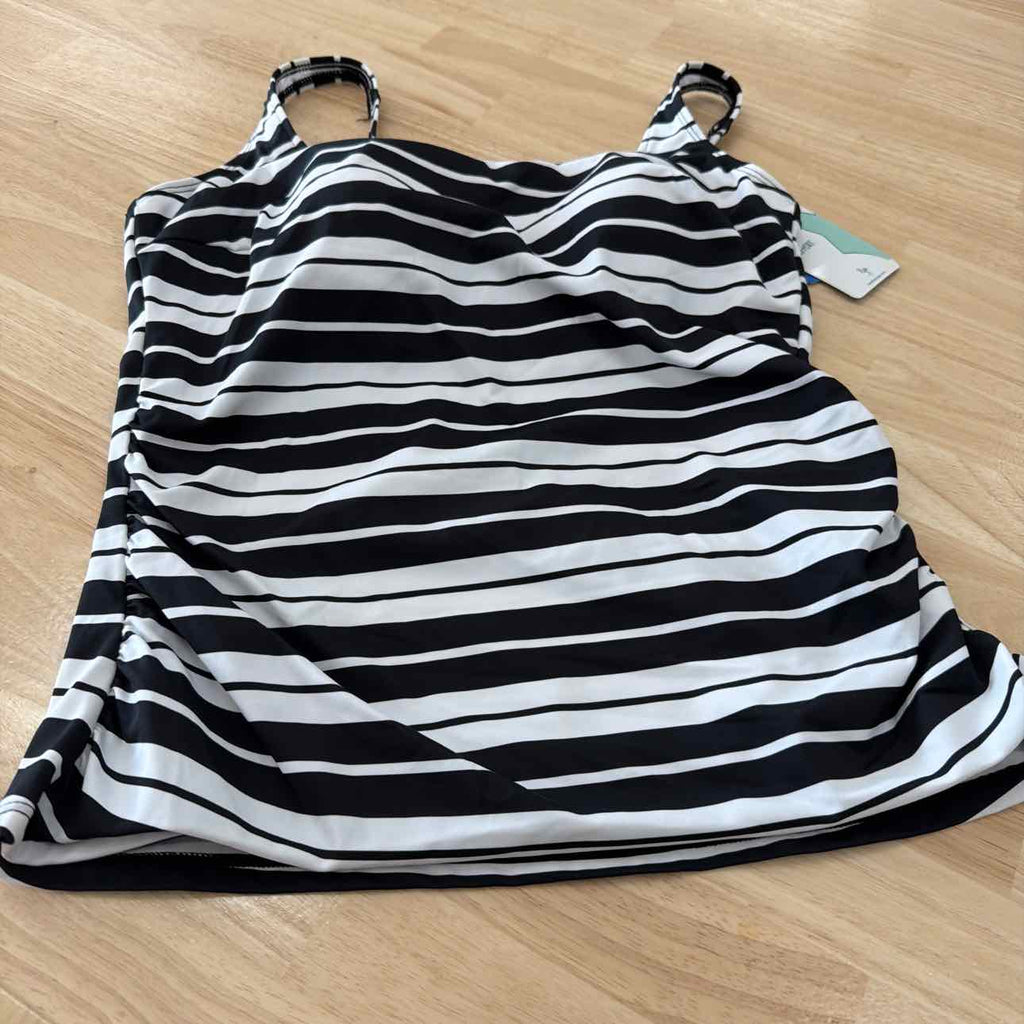 Swim Solutions Women's Striped Tankini Top