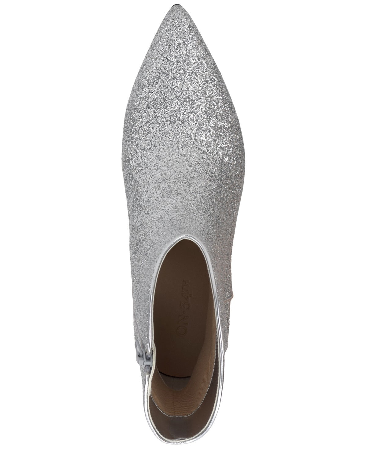 On 34th Aatira Tulip Booties Silver Glitter Size 7M