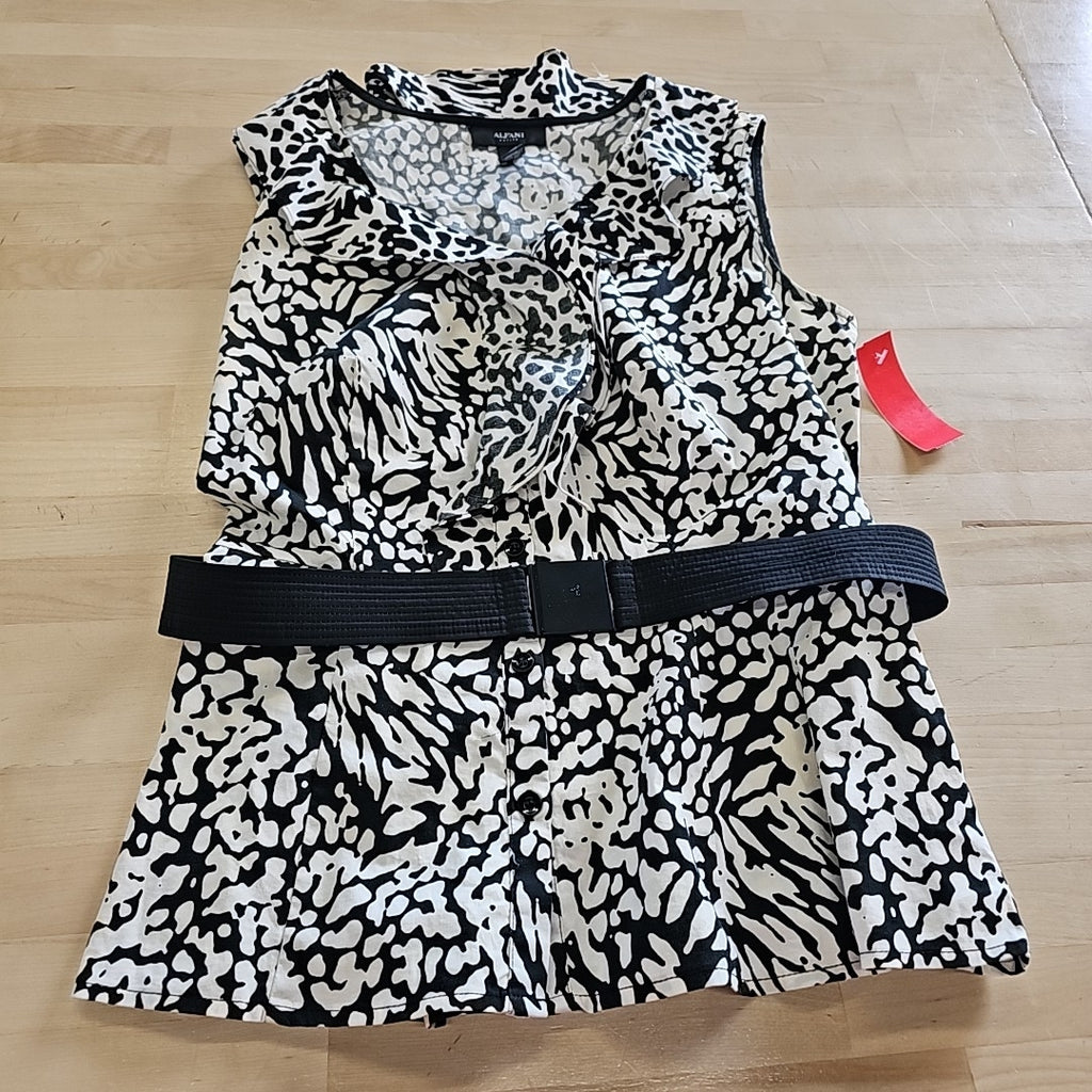 Alfani Size 12 White Preloved Blouse