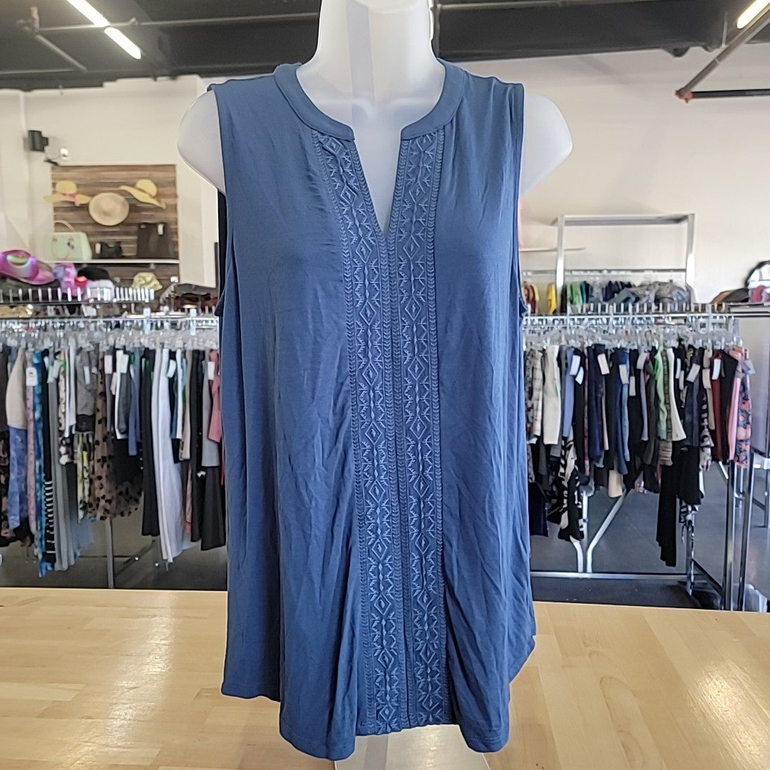 Cable & Gauge Size M Blue Tank