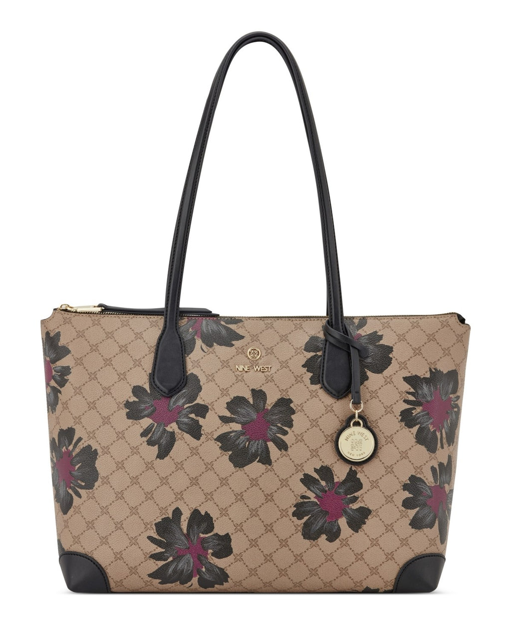 Nine West Kyrie Stylish Laptop Tote, Logo Floral