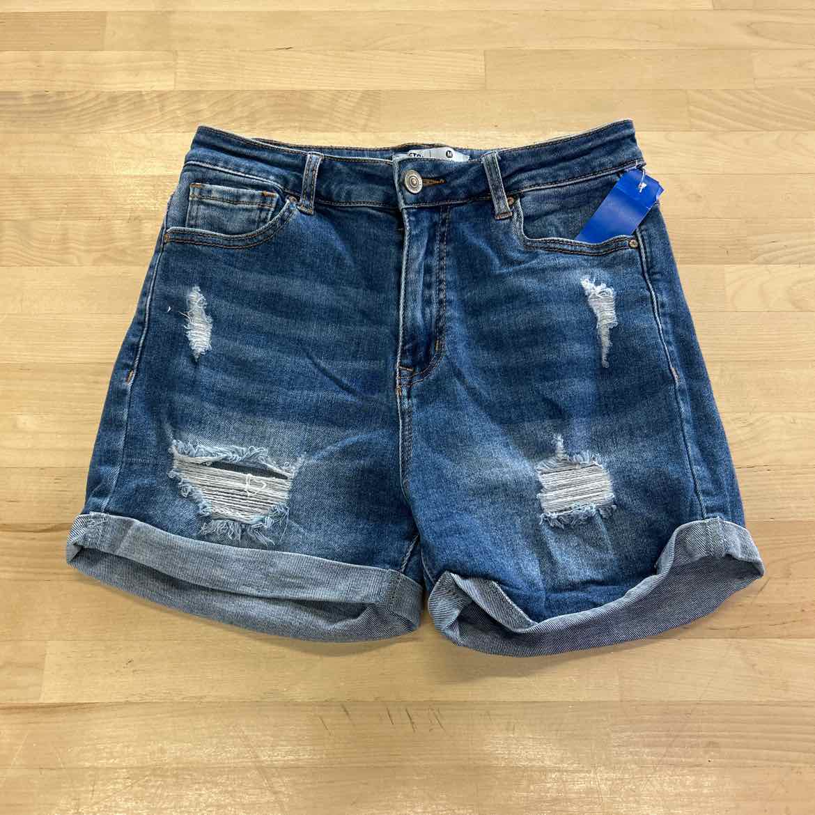 Wax Jean Women Size M Blue Denim Preloved Shorts