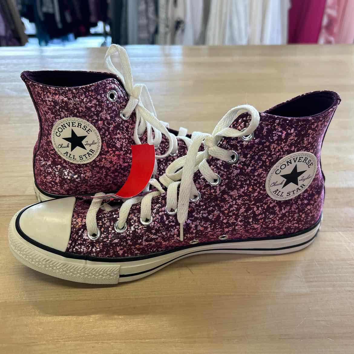 Converse Size 11 Pink glitter Preloved Sneakers