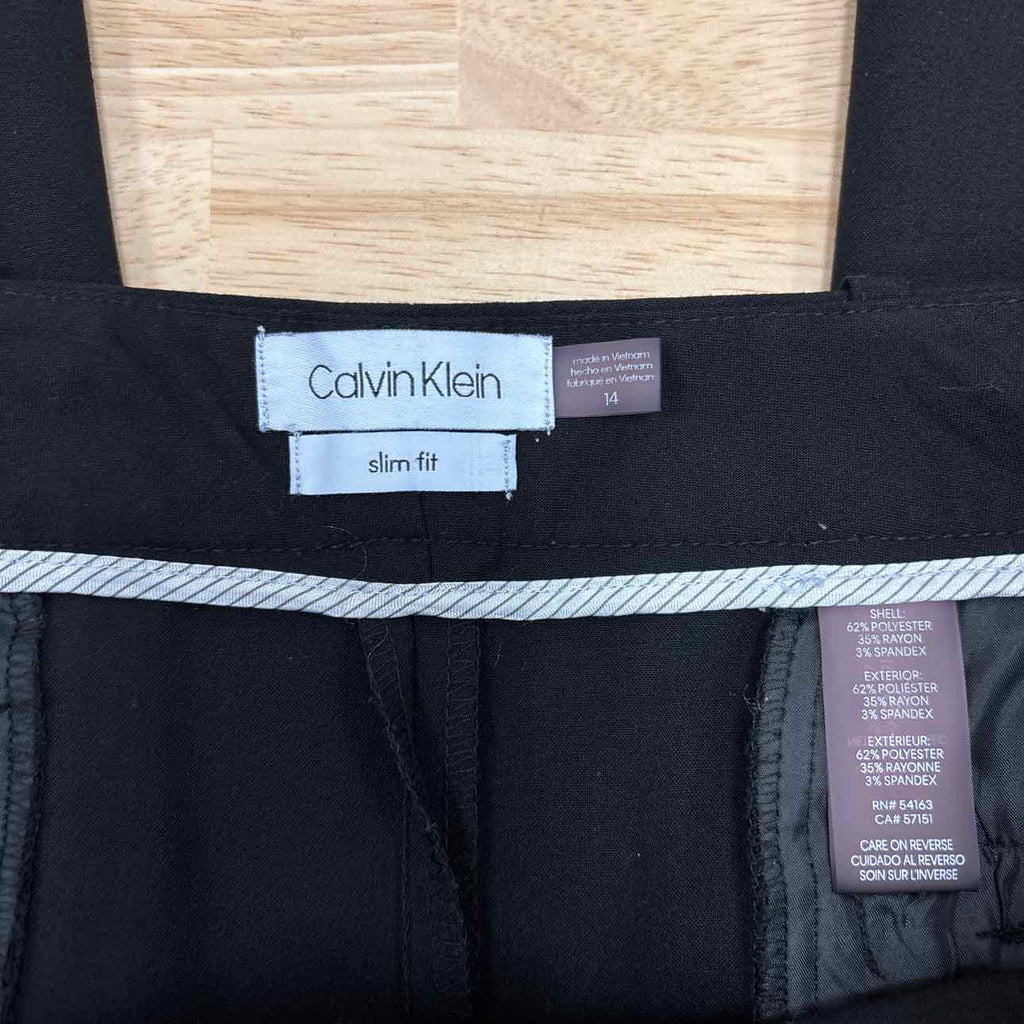 Calvin Klein Size 14 Black Preloved Pants
