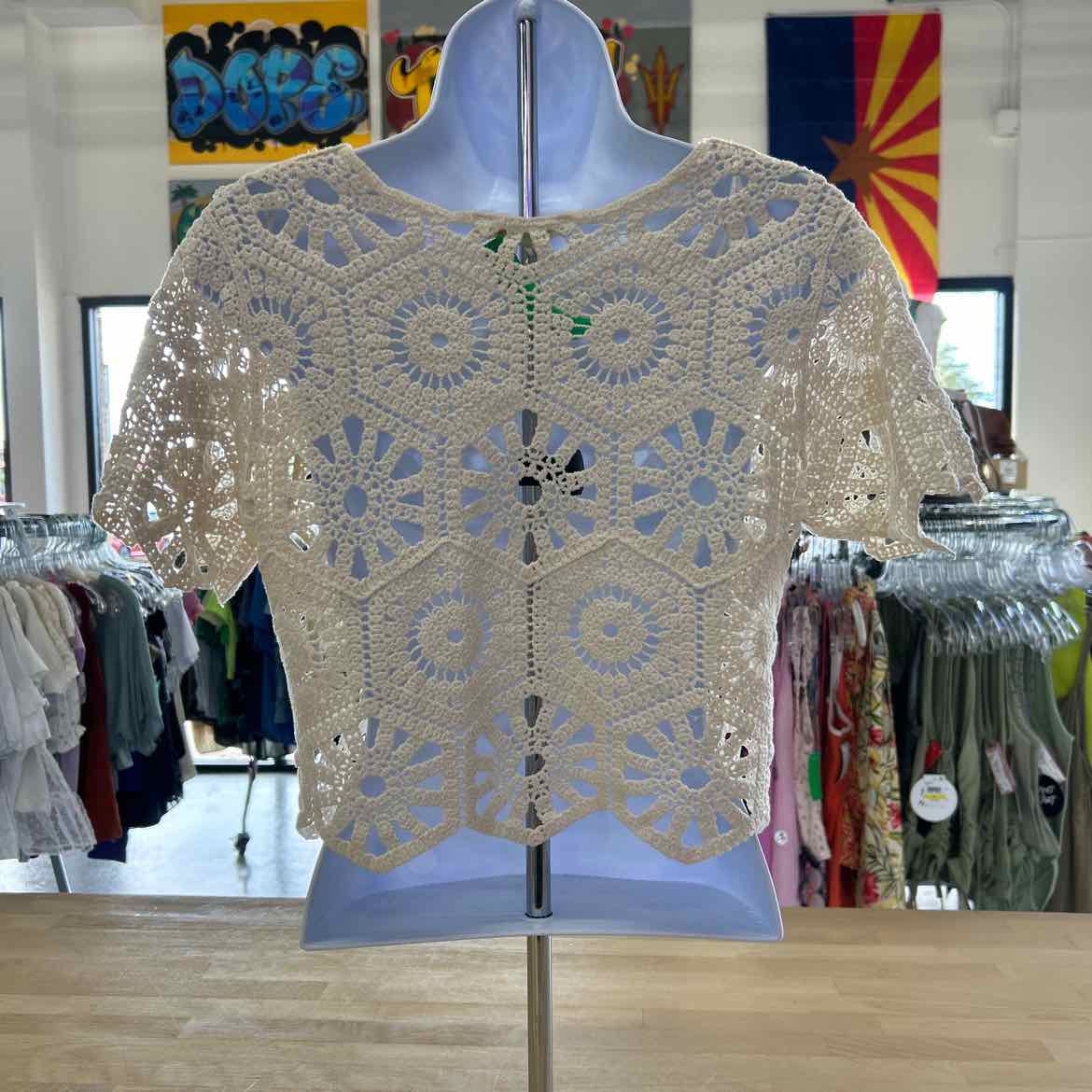 Rebellion Size XL Tan Knit Preloved Coverup